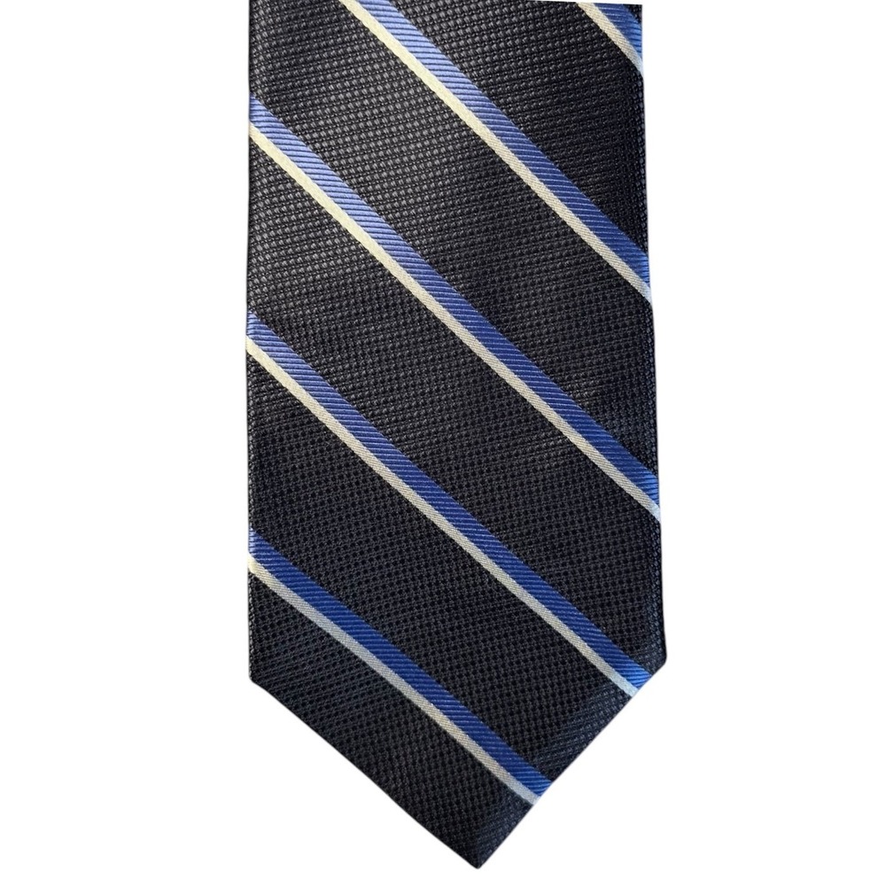 Daniel Cremieux Seven Fold Ltd Edition 157/323 100% Silk Black Stripe Tie